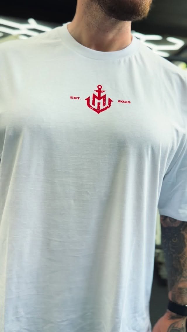 Black Marine House t-shirt with red logo